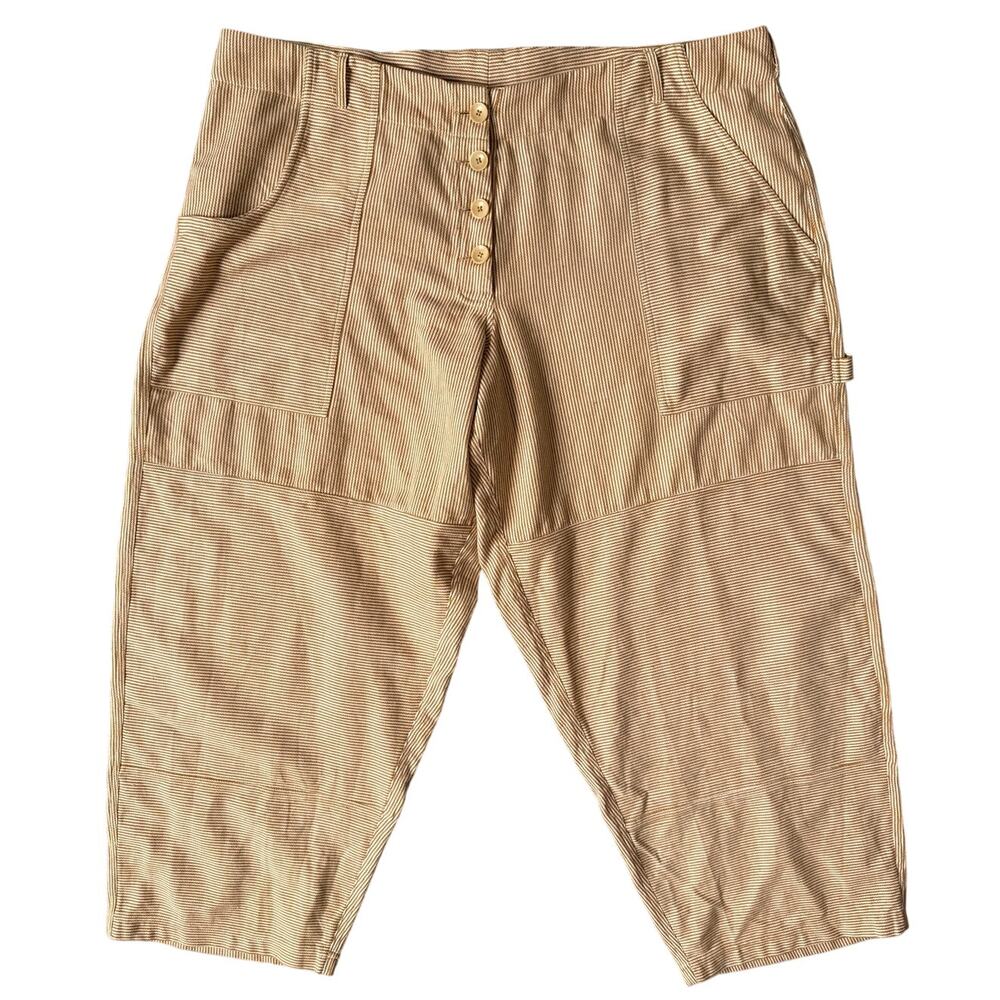 Seek Collective Terrain Pants in Bee Pollen Yellow Stripes Size 3XL